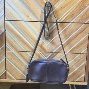 Coach Dark Brown Leather Crossbody Bag
